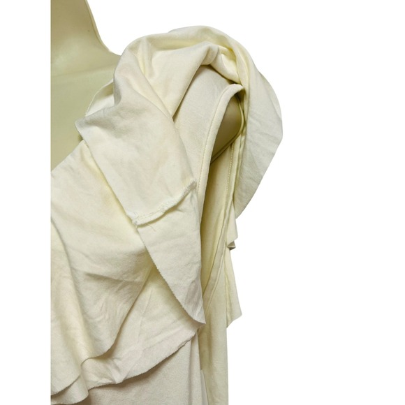 Rachel Pally Amber Top‎ Plus Size 2X Ivory Ruffle V-Neck NWT $167 Modal Blend - Picture 13 of 14